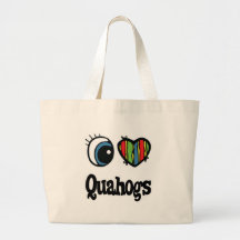 I Love (Heart) Quahogs Canvas Bag