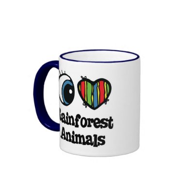 pictures of animals in rainforest. Rainforest Animals Mugs by