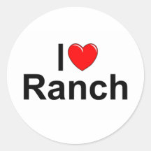 I Love (Heart) Ranch Sticker