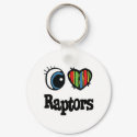 I Love (Heart) Raptors keychains