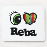 I Love (Heart) Reba Mouse Pad