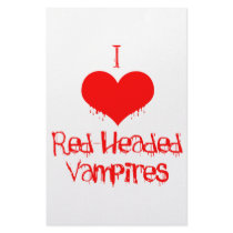 I Love (heart) Red-Headed Vampires stationery by Fangtastic I Love (heart) Red-Headed Vampires stationery