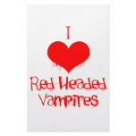 I Love (heart) Red-Headed Vampires stationery