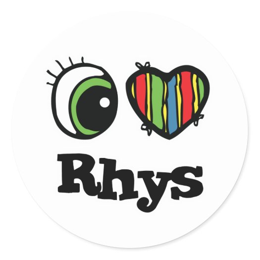 I Love (Heart) Rhys stickers
