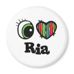 I Love (Heart) Ria magnets