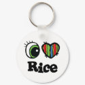 I Love (Heart) Rice keychains by eyeheartnames I Love (Heart) Rice keychains