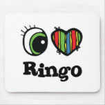 I Love (Heart) Ringo Mouse Mats