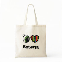 I Love (Heart) Roberta Canvas Bags