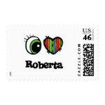 I Love (Heart) Roberta postage