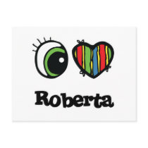 I Love (Heart) Roberta Post Card
