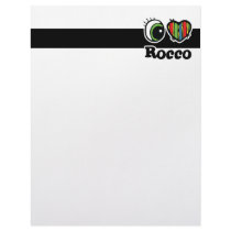 I Love (Heart) Rocco Personalized Letterhead
