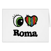 I Love (Heart) Roma Greeting Cards