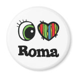 I Love (Heart) Roma magnets