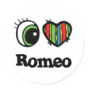I Love (Heart) Romeo stickers
