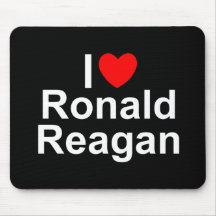 I Love (Heart) Ronald Reagan Mousepads
