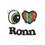 I Love (Heart) Ronn stickers