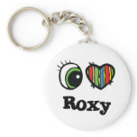 I Love (Heart) Roxy Keychain