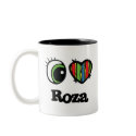 I Love (Heart) Roza mugs by eyeheartnames I Love (Heart) Roza mugs