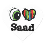 I Love (Heart) Saad Stickers