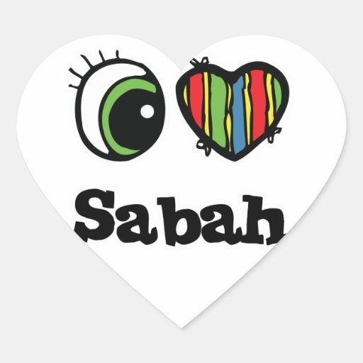 I Love (Heart) Sabah Sticker