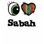 I Love (Heart) Sabah t-shirts
