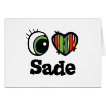 I Love (Heart) Sade cards