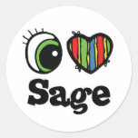 I Love (Heart) Sage Sticker