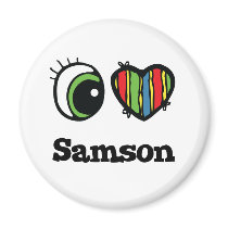 I Love (Heart) Samson magnets