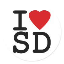 I Love Heart San Diego stickers by allworldtees I Love Heart San Diego stickers