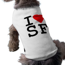 I Love Heart San Francisco pet clothing by allworldtees I Love Heart San Francisco pet clothing