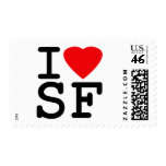 I Love Heart San Francisco Postage Stamps