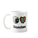 I Love (Heart) Sanchez mugs by eyeheartnames I Love (Heart) Sanchez mugs