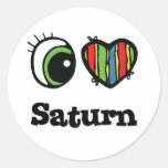 I Love (Heart) Saturn Sticker