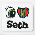 I Love (Heart) Seth mousepads by eyeheartnames I Love (Heart) Seth mousepads