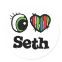 I Love (Heart) Seth stickers by eyeheartnames I Love (Heart) Seth stickers