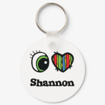 I Love (Heart) Shannon keychains