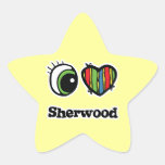 I Love (Heart) Sherwood Stickers