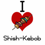 I love-heart shish-k-bob acrylic cut outs