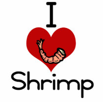 I love-heart Shrimp photo sculptures by Edibility I love-heart Shrimp photo sculptures