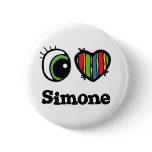 I Love (Heart) Simone Pin
