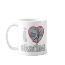 I Love Heart Skating mug by KMCoriginals I Love Heart Skating mug