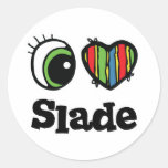 I Love (Heart) Slade Round Stickers