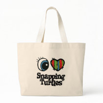 I Love (Heart) Snapping Turtles bags by eyeheartanimals I Love (Heart) Snapping Turtles bags