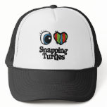 I Love (Heart) Snapping Turtles Mesh Hats