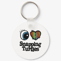 I Love (Heart) Snapping Turtles keychains by eyeheartanimals I Love (Heart) Snapping Turtles keychains