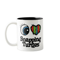 I Love (Heart) Snapping Turtles Coffee Mug