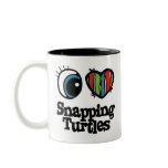 I Love (Heart) Snapping Turtles Coffee Mug