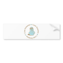 I Love Heart Snowmen Cute Christmas Design bumper stickers