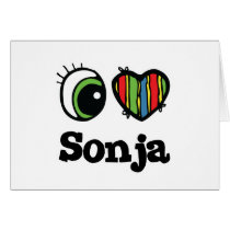 I Love (Heart) Sonja cards