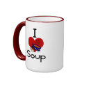 I love -heart soup mug